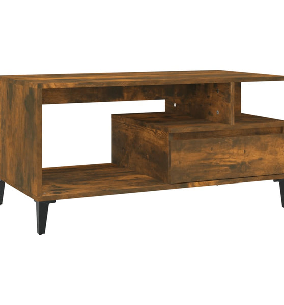 Couchtisch Räuchereiche 90x49x45 cm Holzwerkstoff