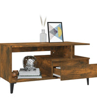 Couchtisch Räuchereiche 90x49x45 cm Holzwerkstoff
