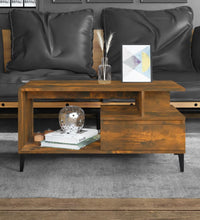 Couchtisch Räuchereiche 90x49x45 cm Holzwerkstoff