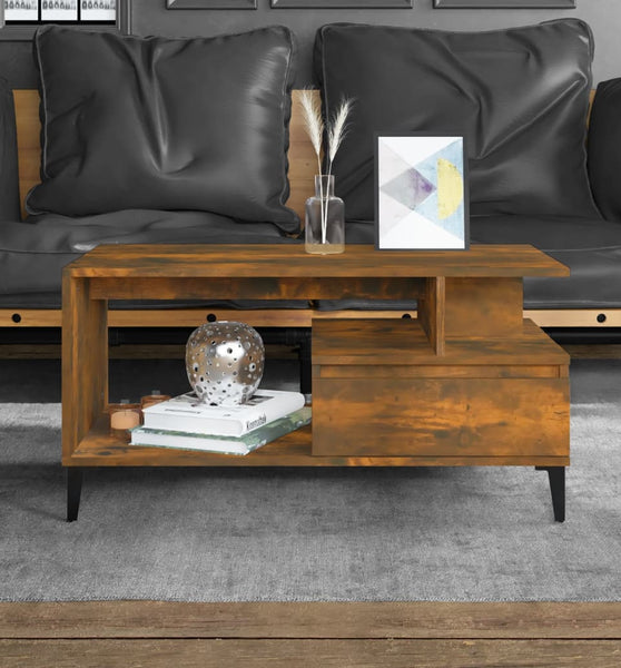 Couchtisch Räuchereiche 90x49x45 cm Holzwerkstoff