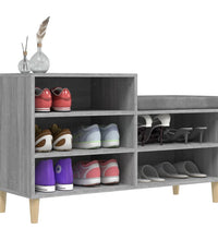 Schuhregal Grau Sonoma 102x36x60 cm Holzwerkstoff