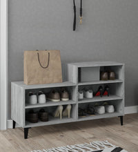 Schuhregal Grau Sonoma 102x36x60 cm Holzwerkstoff