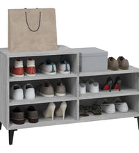 Schuhregal Grau Sonoma 102x36x60 cm Holzwerkstoff