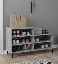 Schuhregal Grau Sonoma 102x36x60 cm Holzwerkstoff