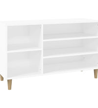 Schuhregal Weiß 102x36x60 cm Holzwerkstoff