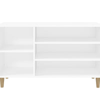 Schuhregal Weiß 102x36x60 cm Holzwerkstoff