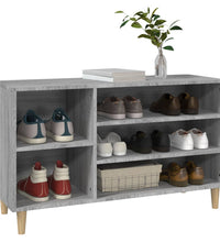 Schuhregal Grau Sonoma 102x36x60 cm Holzwerkstoff