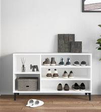 Schuhregal Weiß 102x36x60 cm Holzwerkstoff