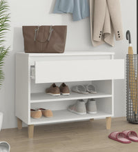 Schuhregal Weiß 70x36x60 cm Holzwerkstoff