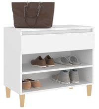 Schuhregal Weiß 70x36x60 cm Holzwerkstoff