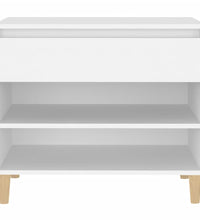 Schuhregal Weiß 70x36x60 cm Holzwerkstoff