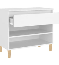 Schuhregal Weiß 70x36x60 cm Holzwerkstoff