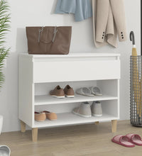 Schuhregal Weiß 70x36x60 cm Holzwerkstoff