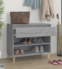 Schuhregal Grau Sonoma 70x36x60 cm Holzwerkstoff