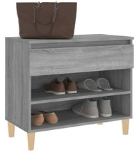 Schuhregal Grau Sonoma 70x36x60 cm Holzwerkstoff