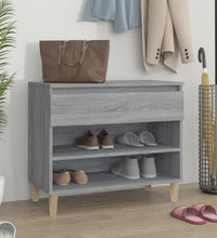 Schuhregal Grau Sonoma 70x36x60 cm Holzwerkstoff