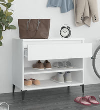 Schuhregal Weiß 70x36x60 cm Holzwerkstoff