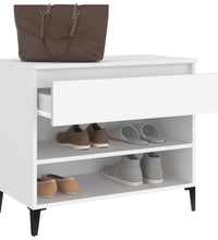 Schuhregal Weiß 70x36x60 cm Holzwerkstoff