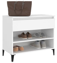 Schuhregal Weiß 70x36x60 cm Holzwerkstoff