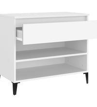 Schuhregal Weiß 70x36x60 cm Holzwerkstoff