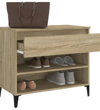 Schuhregal Sonoma-Eiche 70x36x60 cm Holzwerkstoff