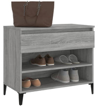 Schuhregal Grau Sonoma 70x36x60 cm Holzwerkstoff