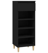 Schuhschrank Schwarz 40x36x105 cm Holzwerkstoff