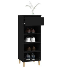 Schuhschrank Schwarz 40x36x105 cm Holzwerkstoff