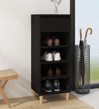 Schuhschrank Schwarz 40x36x105 cm Holzwerkstoff