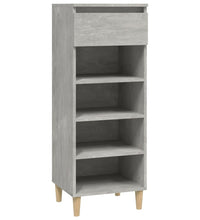 Schuhschrank Betongrau 40x36x105 cm Holzwerkstoff