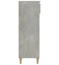 Schuhschrank Betongrau 40x36x105 cm Holzwerkstoff