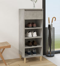 Schuhschrank Betongrau 40x36x105 cm Holzwerkstoff