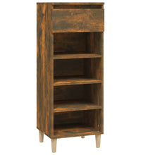 Schuhschrank Räuchereiche 40x36x105 cm Holzwerkstoff