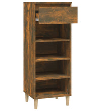 Schuhschrank Räuchereiche 40x36x105 cm Holzwerkstoff