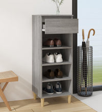 Schuhschrank Grau Sonoma 40x36x105 cm Holzwerkstoff