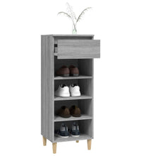 Schuhschrank Grau Sonoma 40x36x105 cm Holzwerkstoff