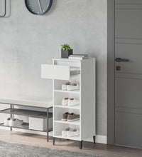 Schuhregal Weiß 40x36x105 cm Holzwerkstoff