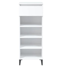 Schuhregal Weiß 40x36x105 cm Holzwerkstoff