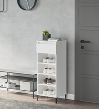 Schuhregal Weiß 40x36x105 cm Holzwerkstoff