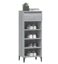 Schuhregal Grau Sonoma 40x36x105 cm Holzwerkstoff