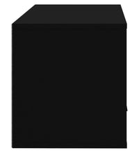 Wand-Schuhschrank Schwarz 70x35x38 cm Holzwerkstoff