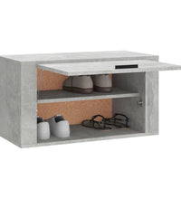 Wand-Schuhschrank Betongrau 70x35x38 cm Holzwerkstoff