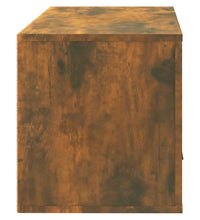 Wand-Schuhschrank Räuchereiche 70x35x38 cm Massivholz Kiefer