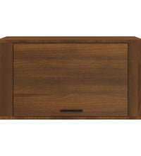 Wand-Schuhschrank Braun Eichen-Optik 70x35x38 cm Massivholz