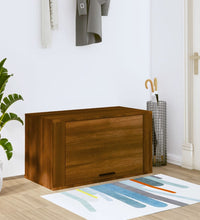 Wand-Schuhschrank Braun Eichen-Optik 70x35x38 cm Massivholz