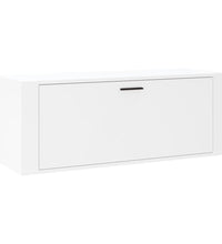 Wand-Schuhschrank Weiß 100x35x38 cm Holzwerkstoff