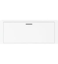Wand-Schuhschrank Weiß 100x35x38 cm Holzwerkstoff