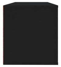 Wand-Schuhschrank Schwarz 100x35x38 cm Holzwerkstoff