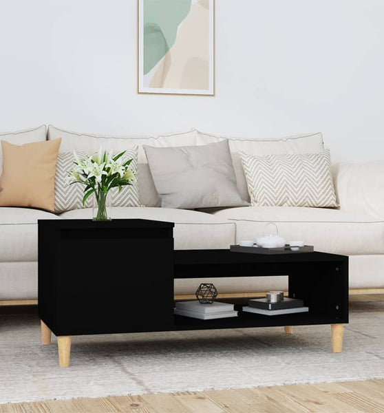 Couchtisch Schwarz 100x50x45 cm Holzwerkstoff