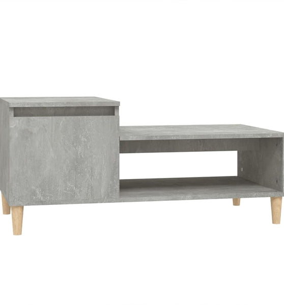 Couchtisch Betongrau 100x50x45 cm Holzwerkstoff
